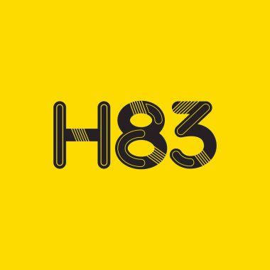 Harf ve sayı logosu H83