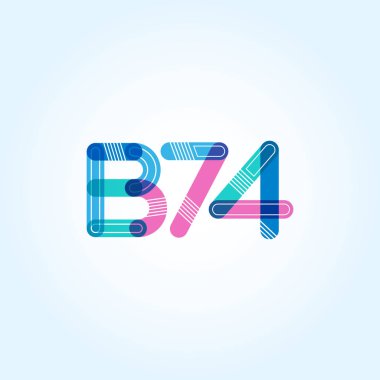 Harf ve sayı logosu B74