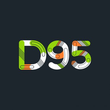 Harf ve sayı logosu D95
