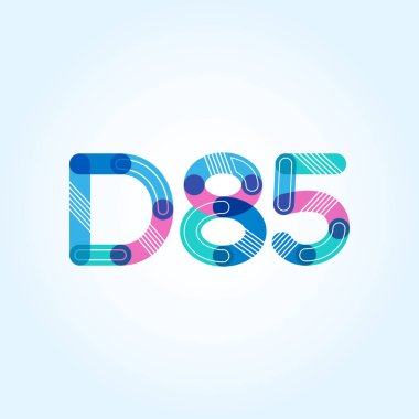 Harf ve sayı logosu D85