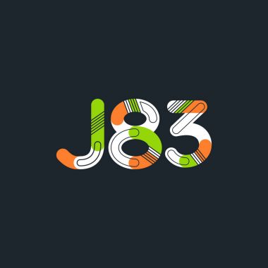 Harf ve sayı logosu J83