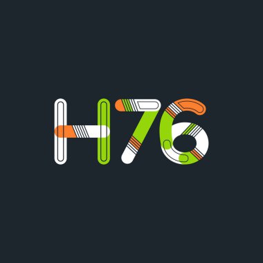 Harf ve sayı logosu H76