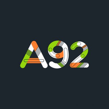 Harf ve sayı logosu A92