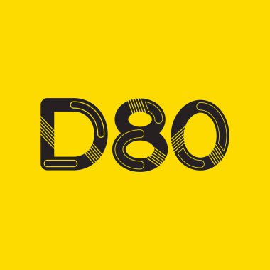 Harf ve sayı logosu D80