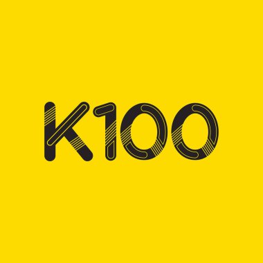 Harf ve sayı logosu K100