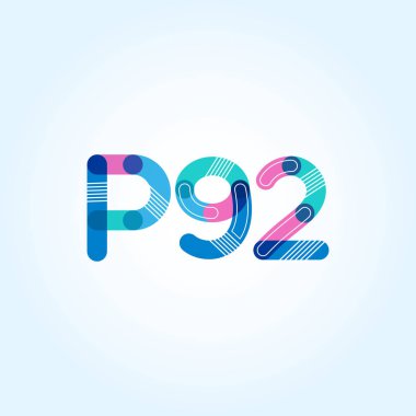 Harf ve rakam logo P92