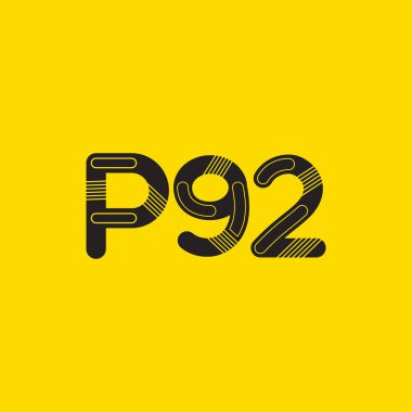 Harf ve rakam logo P92