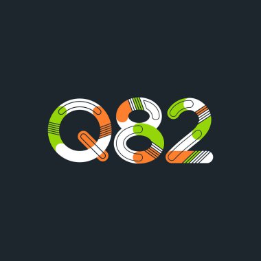 Harf ve sayı logosu Q82