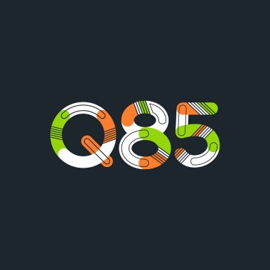 Harf ve sayı logosu Q85