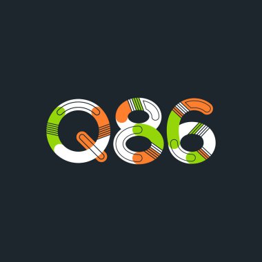 Harf ve sayı logosu Q86