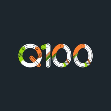 Harf ve sayı logosu Q100