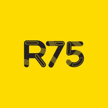 Harf ve sayı logosu R75