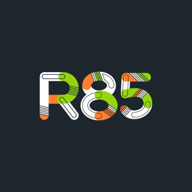 Harf ve sayı logosu R85