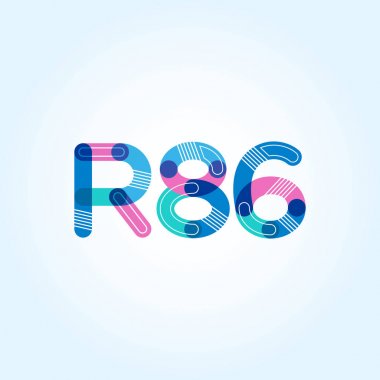 Harf ve sayı logosu R86