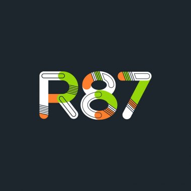 Harf ve sayı logosu R87