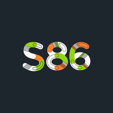 Harf ve sayı logosu S86