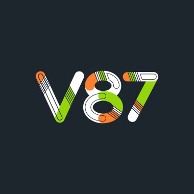 Harf ve sayı logosu V87