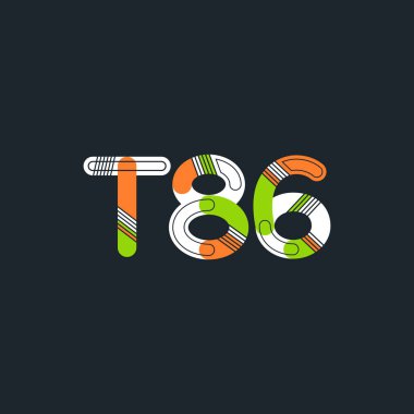 Harf ve sayı logosu T86