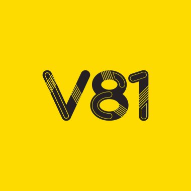 Harf ve sayı logosu V81