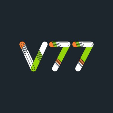 Harf ve sayı logosu V77