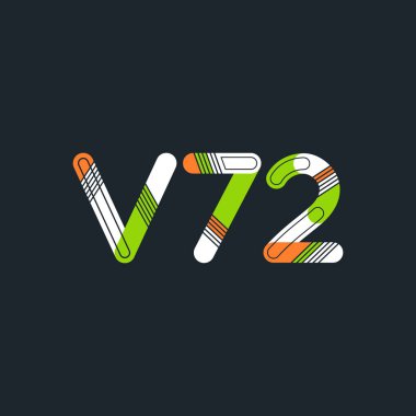 Harf ve sayı logosu V72