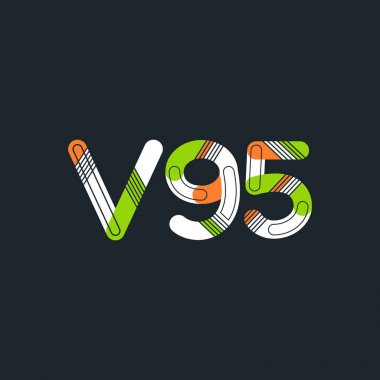 Harf ve sayı logosu V95