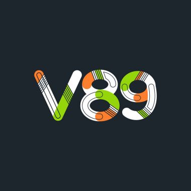 Harf ve sayı logosu V89