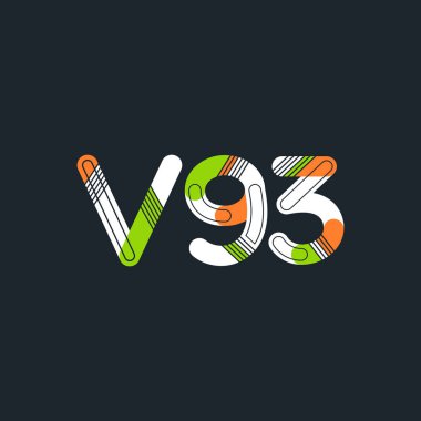 Harf ve sayı logosu V93