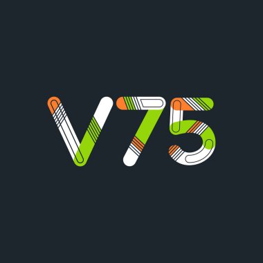 Harf ve sayı logosu V75