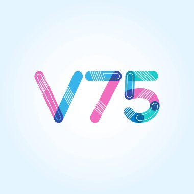 Harf ve sayı logosu V75
