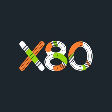Harf ve rakam logo X80