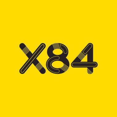 Harf ve rakam logo X84