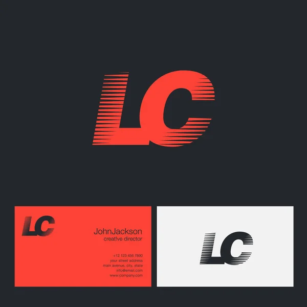 Speed Letter lc — Stockvektor