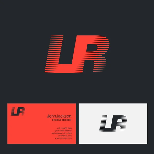 Speedletter lr — Stockvektor