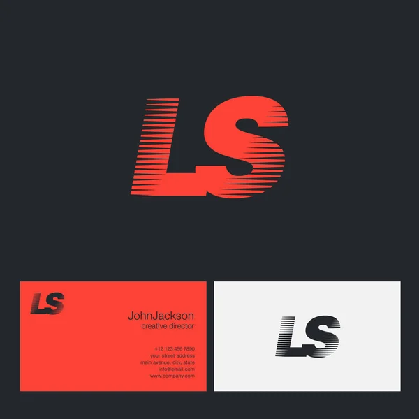 Speed Letter l — Stockvektor