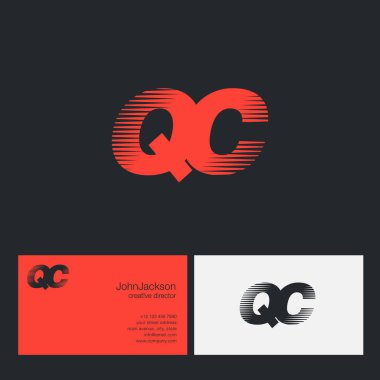 QC harfler şirket logosu 