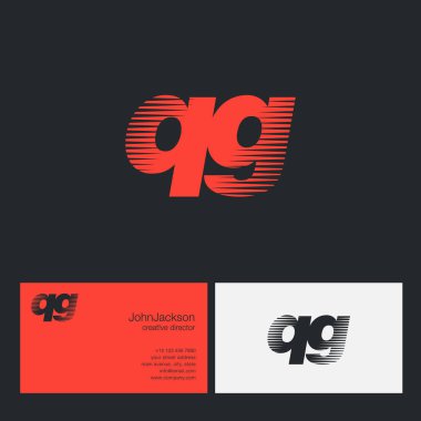 QG harfler şirket logosu 