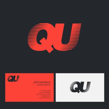 Qu harfler şirket logosu 