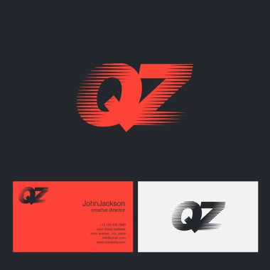 QZ harfler şirket logosu 