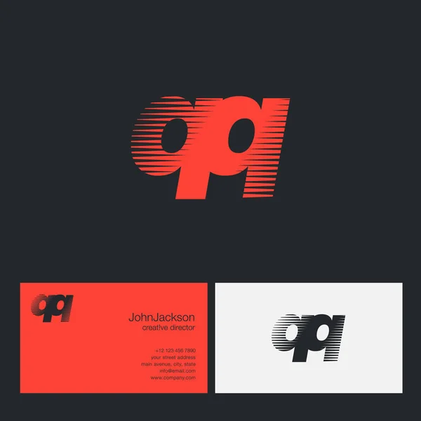 QQ Lettres Logo de l'entreprise — Image vectorielle