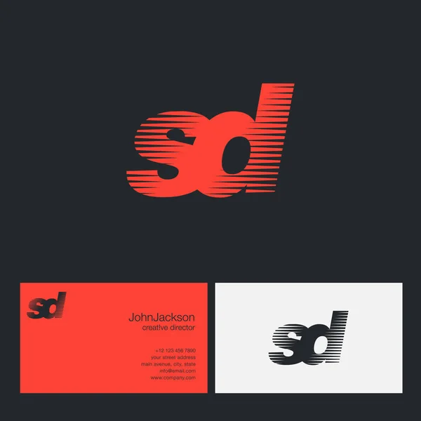 Speed Letter sd — Stockvektor