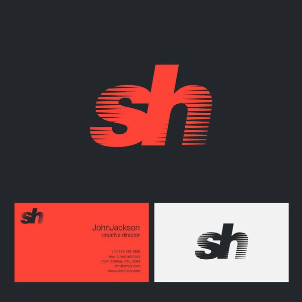 Speedletter sh — Stockvektor