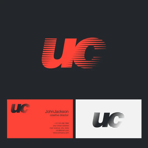 Lettres communes logo Uc — Image vectorielle