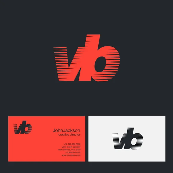 Gemeinsame Buchstaben logo vb — Stockvektor