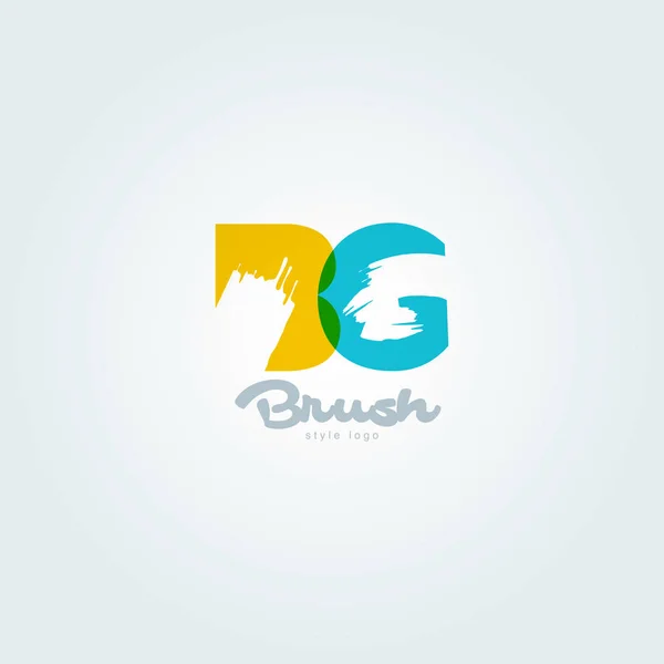 Gezamenlijke brieven logo Bg — Stockvector