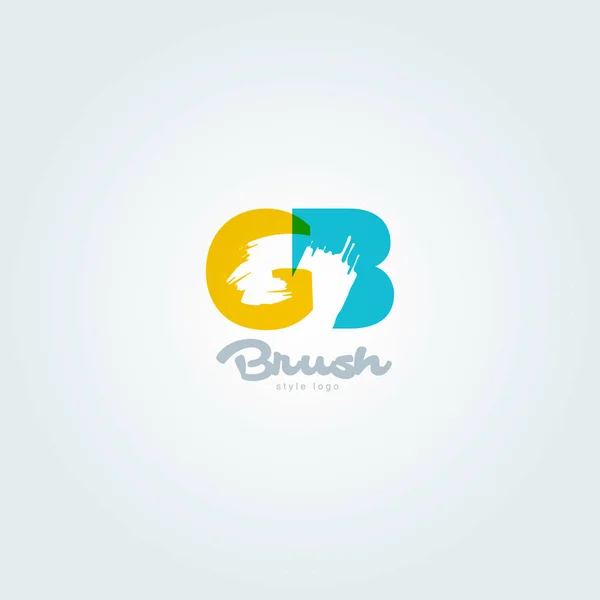 Gezamenlijke brieven logo Gb — Stockvector