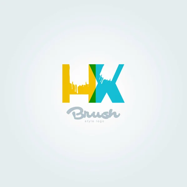 Letras conjuntas logo Hx — Vector de stock