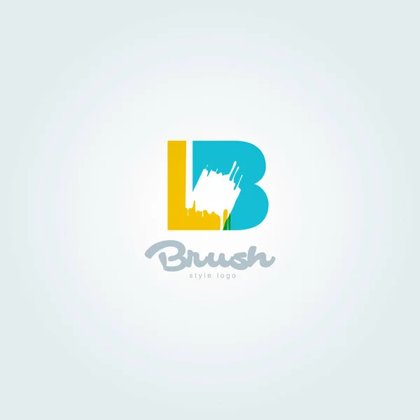 Gezamenlijke brieven logo Lb — Stockvector
