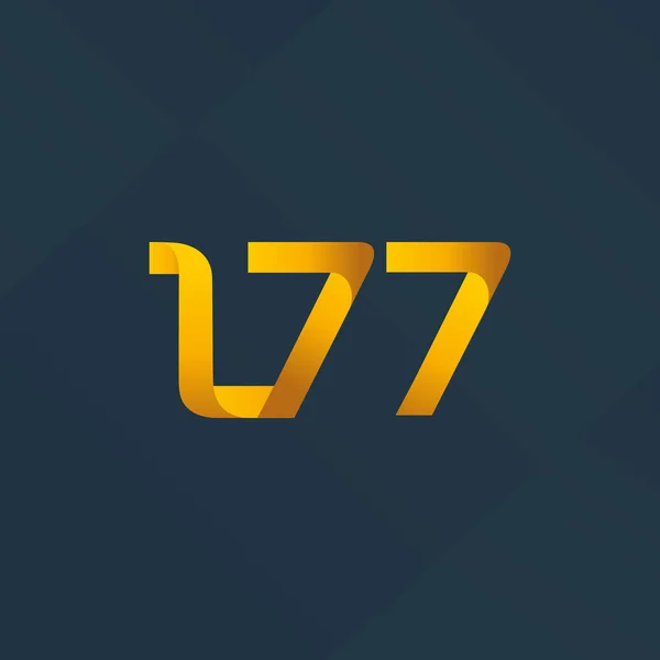 Логотип спільної літери L77 — стоковий вектор