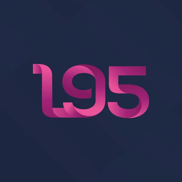 Közös levelet logó L95 — Stock Vector
